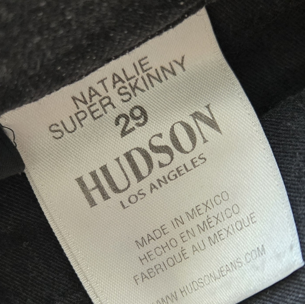 Hudson Jeans Sz 29 Natalie Super Skinny Grey jeans - Picture 3 of 15